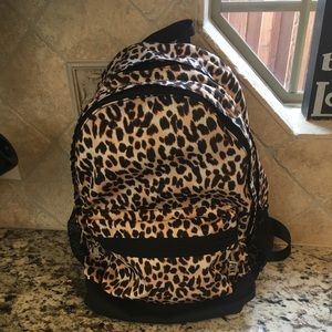 pink cheetah print backpack